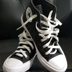 Black high top Converse